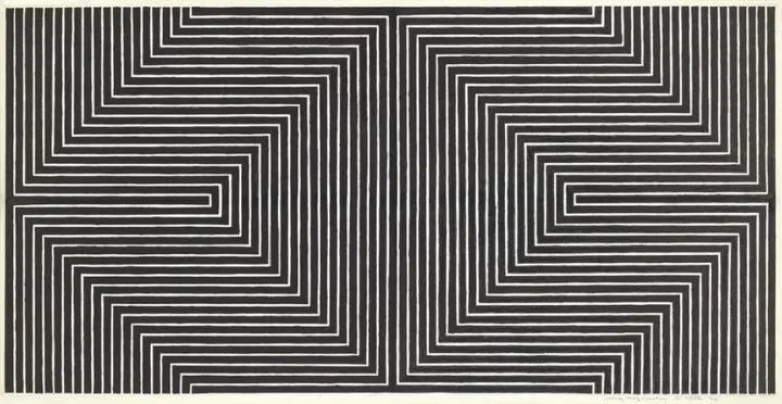 obra de frank stella arte minimalista